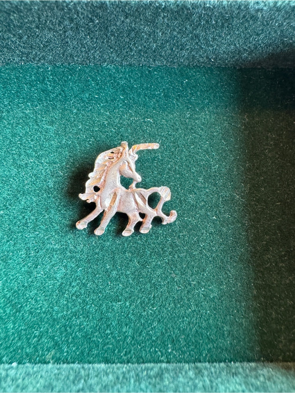 Sterling Silver Unicorn Pendant Necklace Charm - Silver